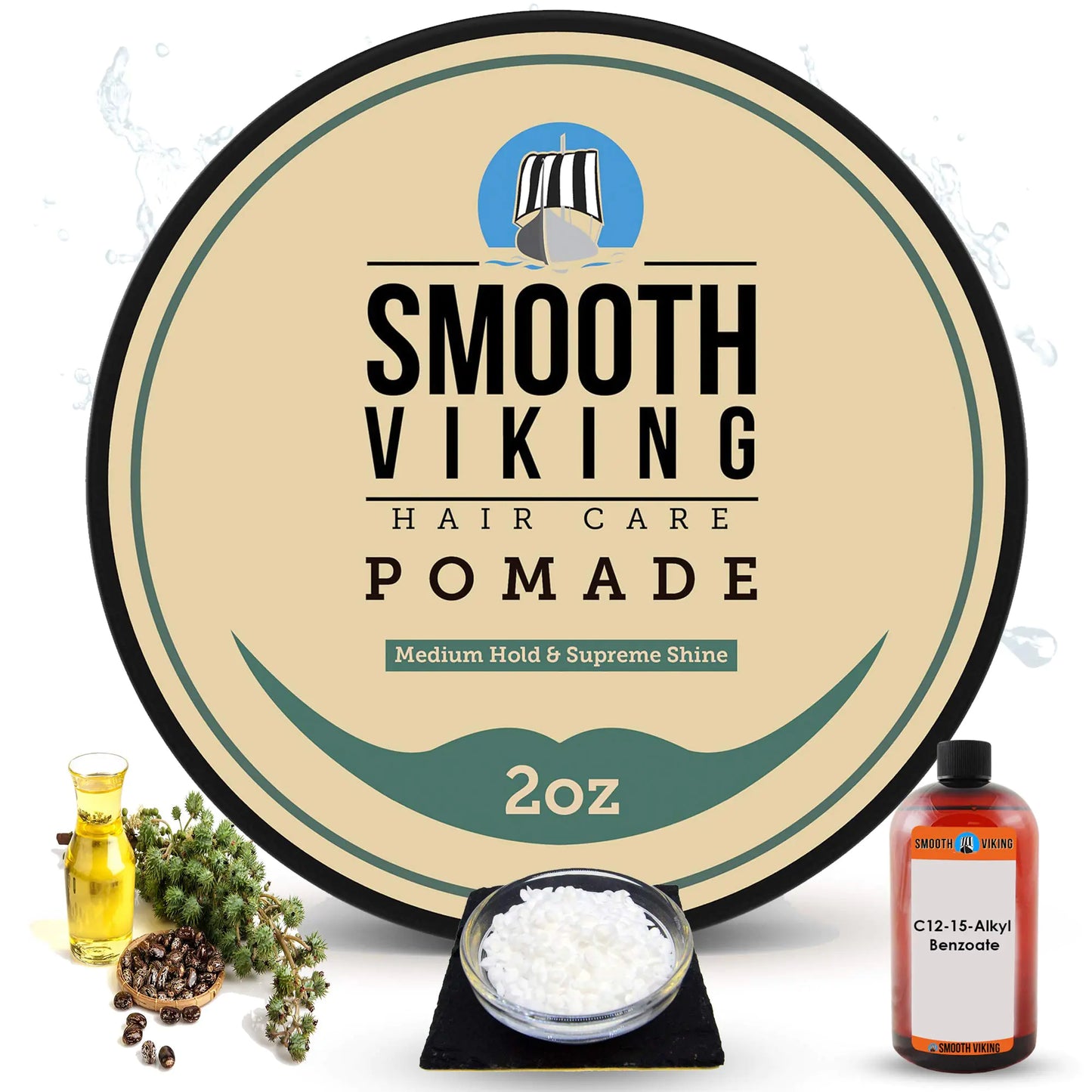 Smooth Viking Medium Hold & High Shine Pomade