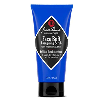 Jack Black Face Buff Energizing Scrub – Pre-Shave Cleanser & Gentle Exfoliant (6 Fl Oz)