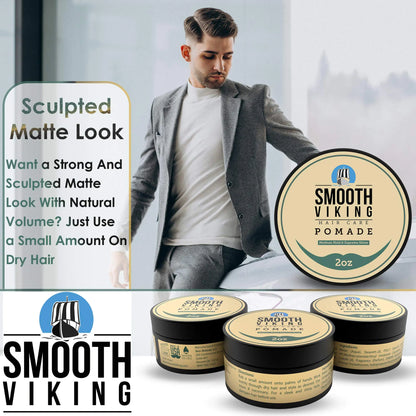 Smooth Viking Medium Hold & High Shine Pomade