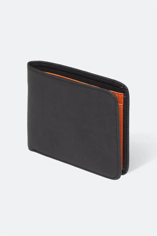 Case Look Men's Harper 02 Black Folding Wallet