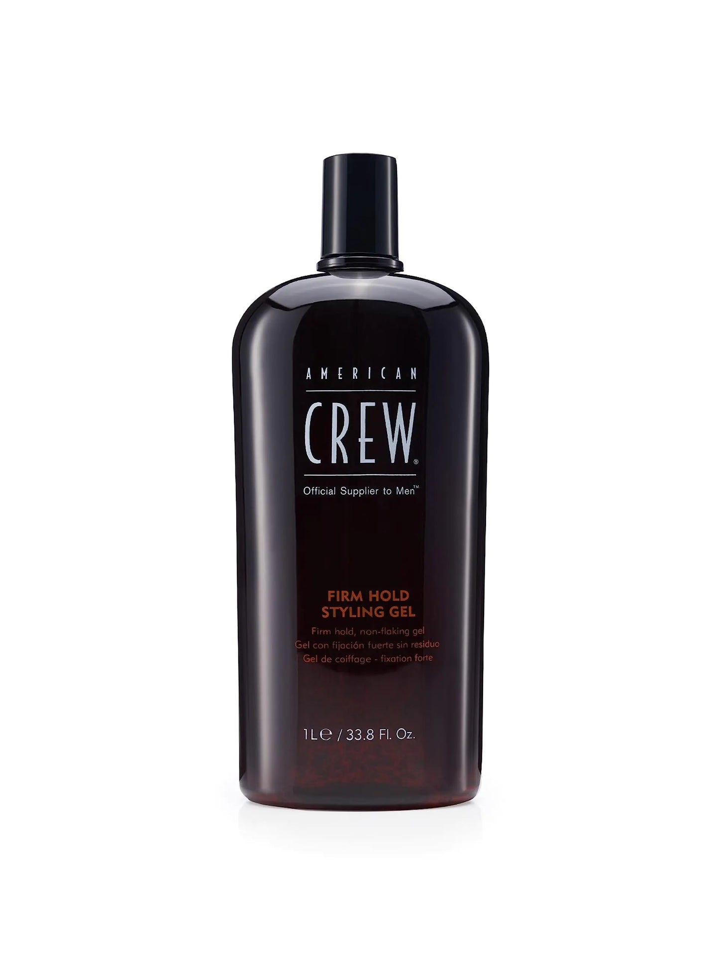 American Crew Men's Hair Gel – Firm Hold, Non-Flaking Styling Gel (33.8 Fl Oz)