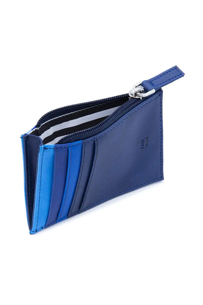 Case Look Men's Alex 02 Blue Zipper Wallet