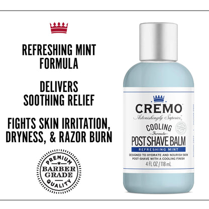 Cremo Cooling Formula Post Shave Balm – 4 Oz