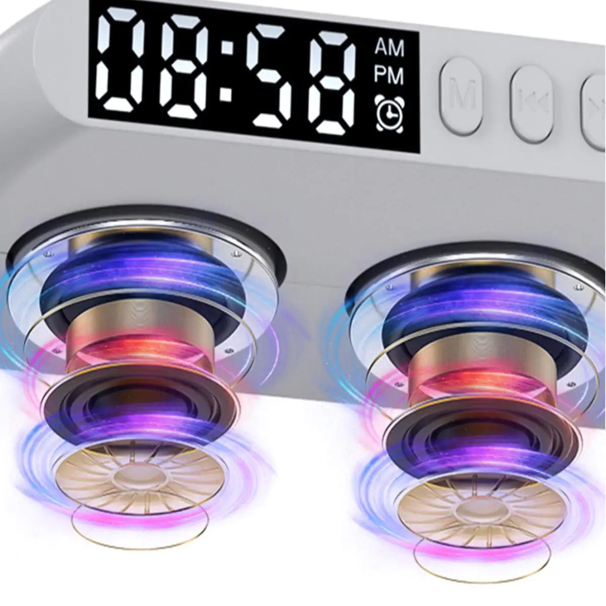 Mooncave Light Wireless Charger and Speaker with Clock