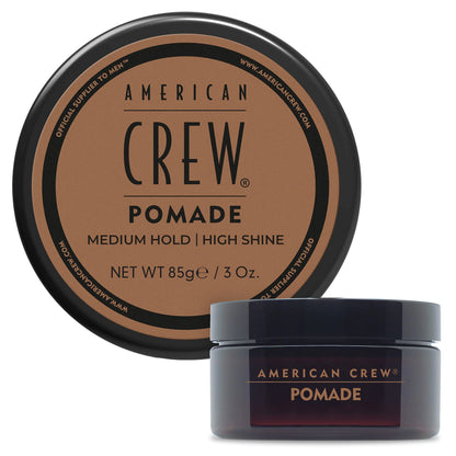 American Crew Men's Hair Pomade – Medium Hold & High Shine (3 oz)