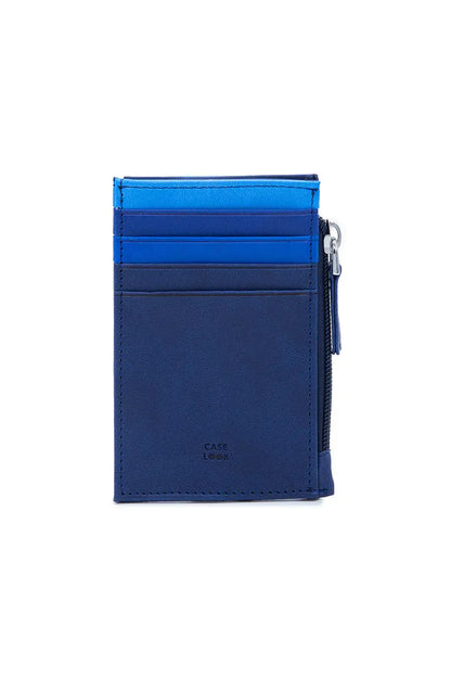 Case Look Men's Alex 02 Blue Zipper Wallet