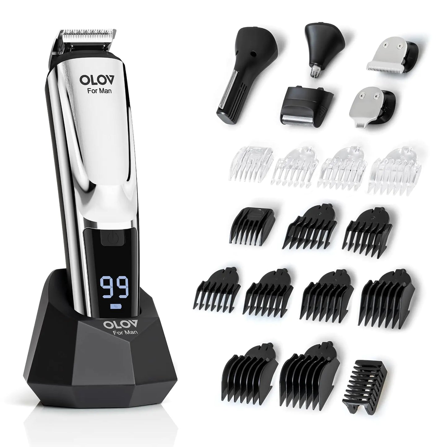 Beard Trimmer, 21-Piece Men's Grooming Kit – Complete Grooming Power for the Modern Man