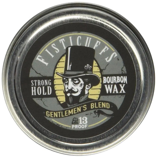 Grave Before Shave Fisticuffs Strong Hold Mustache Wax – Gentlemen's Blend, Sandalwood Scent, 1 oz. Tin