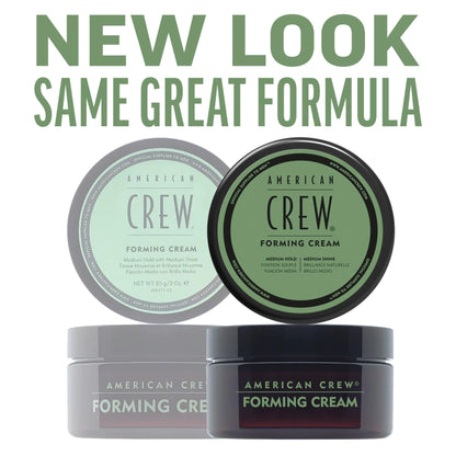 American Crew Men's Hair Forming Cream – Medium Hold & Medium Shine (3 oz)