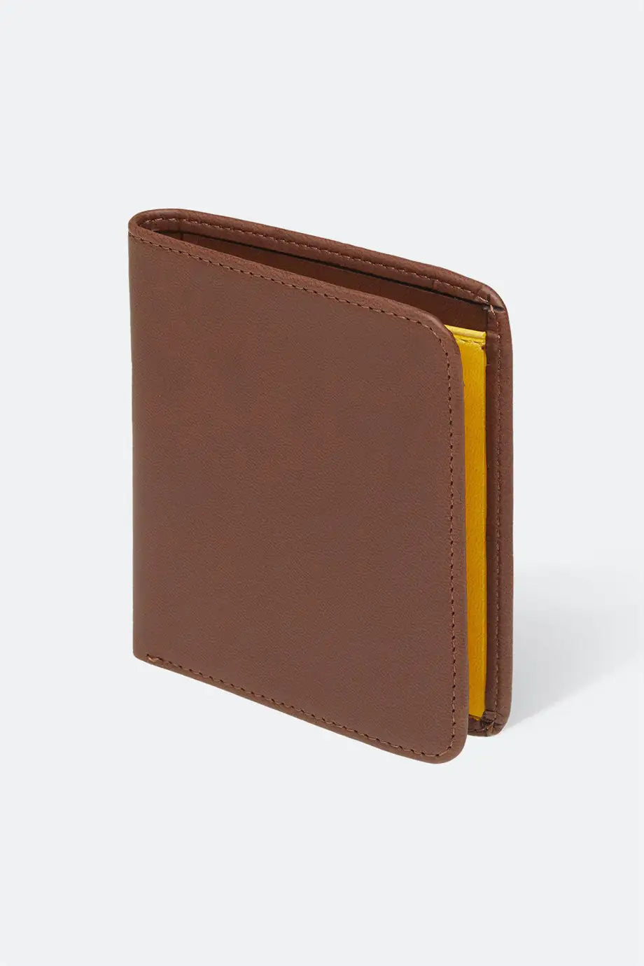 Case Look Men's Terry 02 Brown Folding Wallet