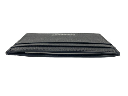 Burberry Sandon Black Grained Leather Card Case Wallet