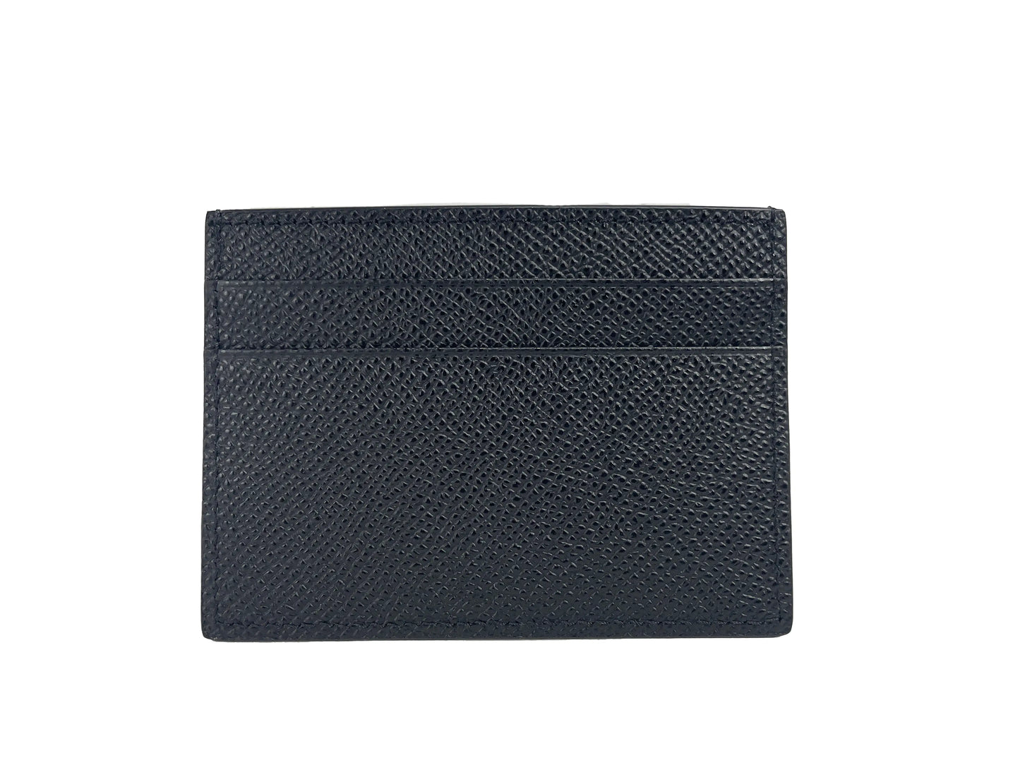 Burberry Sandon Black Grained Leather Card Case Wallet