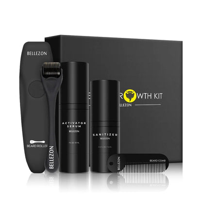 Men's 4-Piece Beard Growth Kit – Unlock Your Full Beard Potential