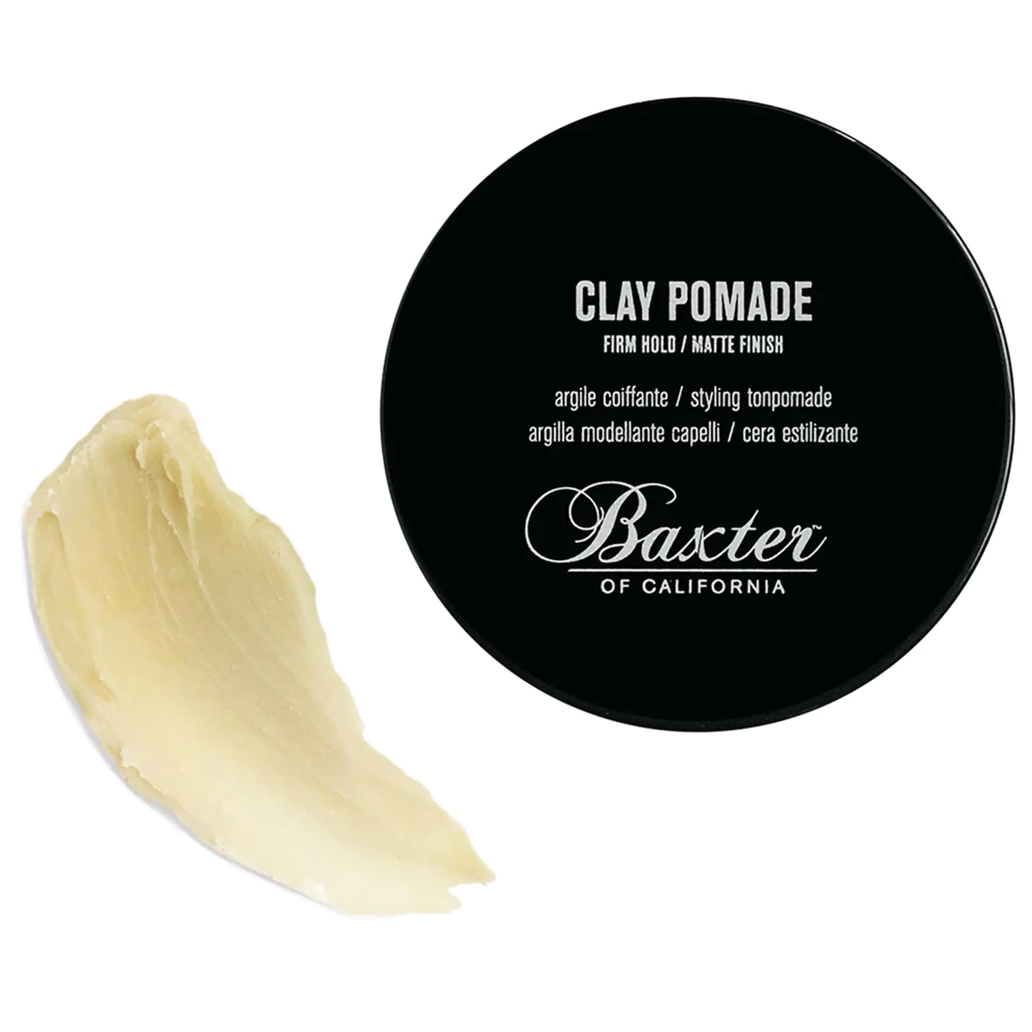 Baxter of California Clay Pomade, Firm Hold / Matte Finish Hair Pomade for Men and Women, 2 Ounces