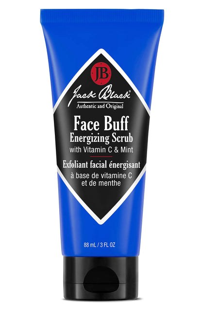 Jack Black Face Buff Energizing Scrub – Pre-Shave Cleanser & Gentle Exfoliant (6 Fl Oz)